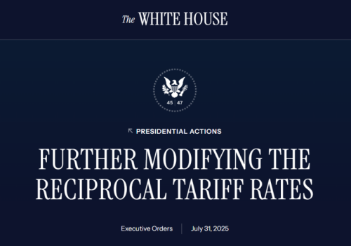 Further Modifying the Reciprocal Tariff Rates – The White House
